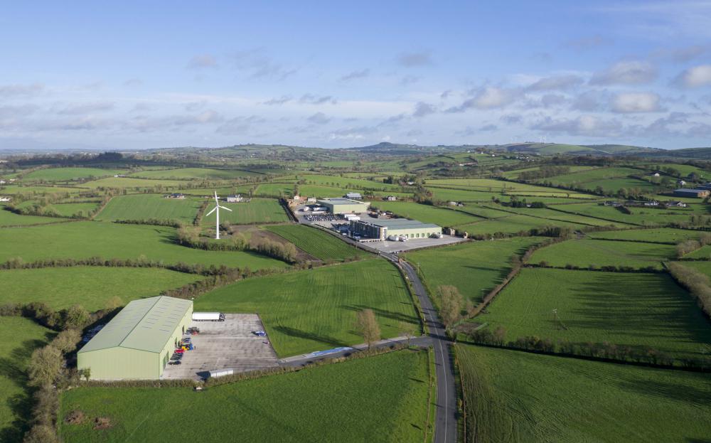 Vista aerea di Meade Potato Company