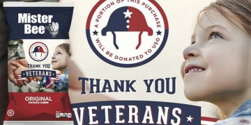 MISTER BEE SUPPORTS VETERANS THROUGH SPECIAL POTATO CHIPS BAGS