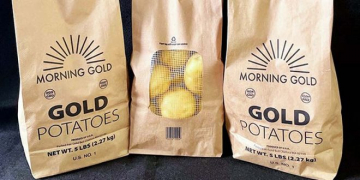 Morning Kiss Organic and Gold Bell Introduce Compostable Potato Packaging