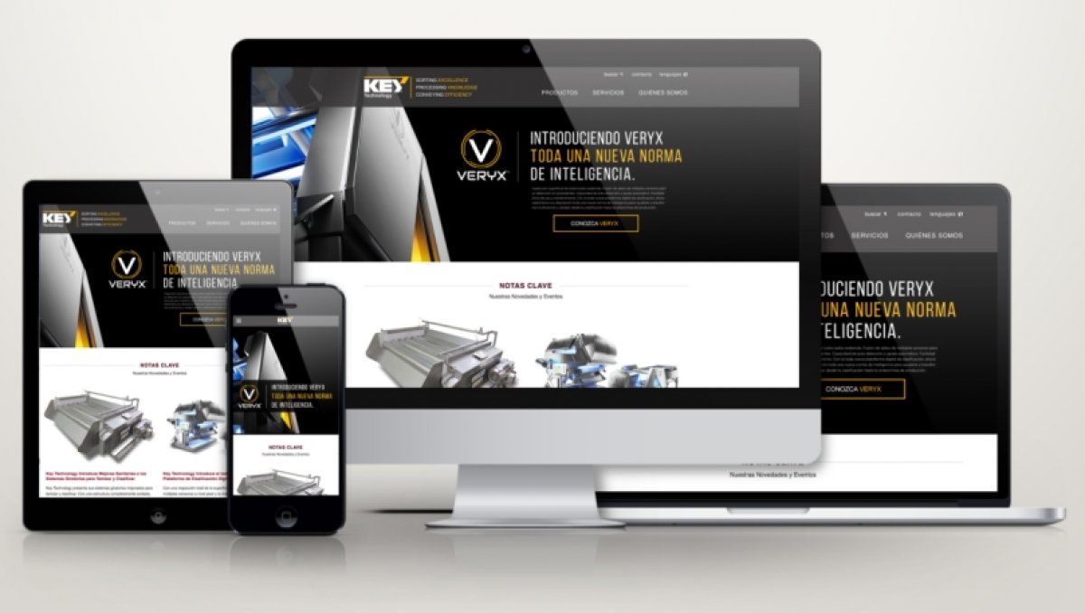 Key Technology präsentiert die Website auf Spanisch