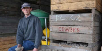 Potato Farmer Andrew Combes Rabobank Simplot Young Potato Grower of the year.