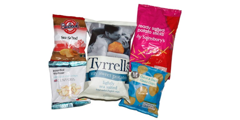 Tha RANNSACHADH A ’CRÌOCH ÌRE ÌREAN ACRYLAMIDE ANN AN CRISPS na RA