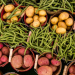 Fresh organic produce on sale at the local farmers market.