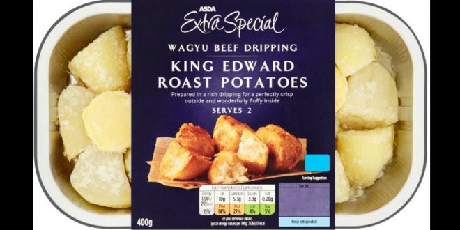 Buntàta ùr le feòil-mart Wagyu aig ASDA