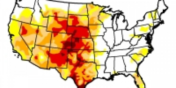 US area facing drought falls below 50 percent for first time in 10 months