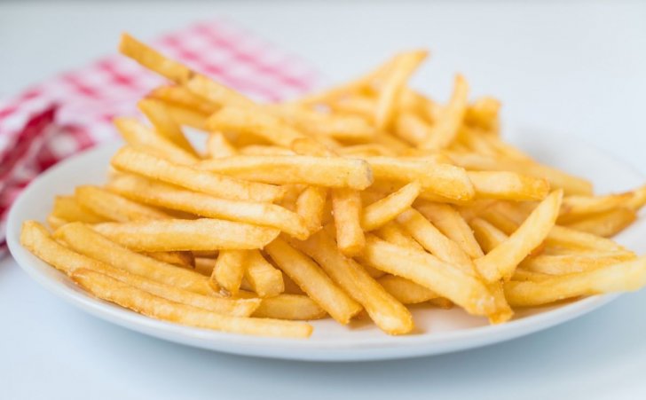 frozen french fries served on a plate 1200