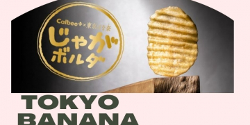 Potato chips that do not get your fingers all powdery developed by Calbee and Tokyo Banana