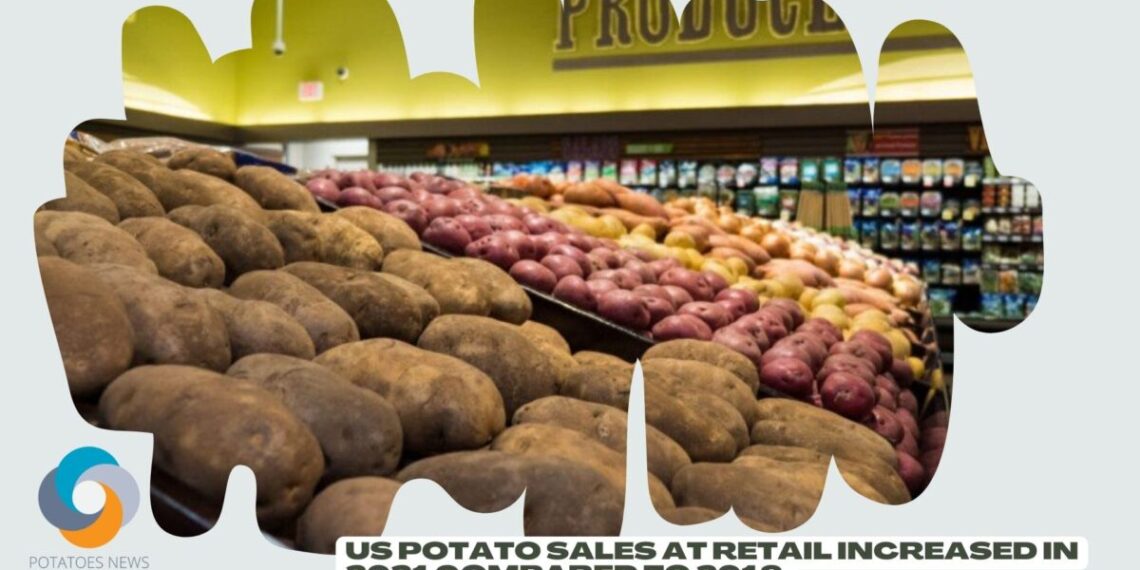 US potato sales at retail increased in 2021 compared to 2019
