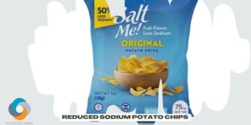 Reduced sodium potato chips SaltMe! by Microsalt now available at Kroger