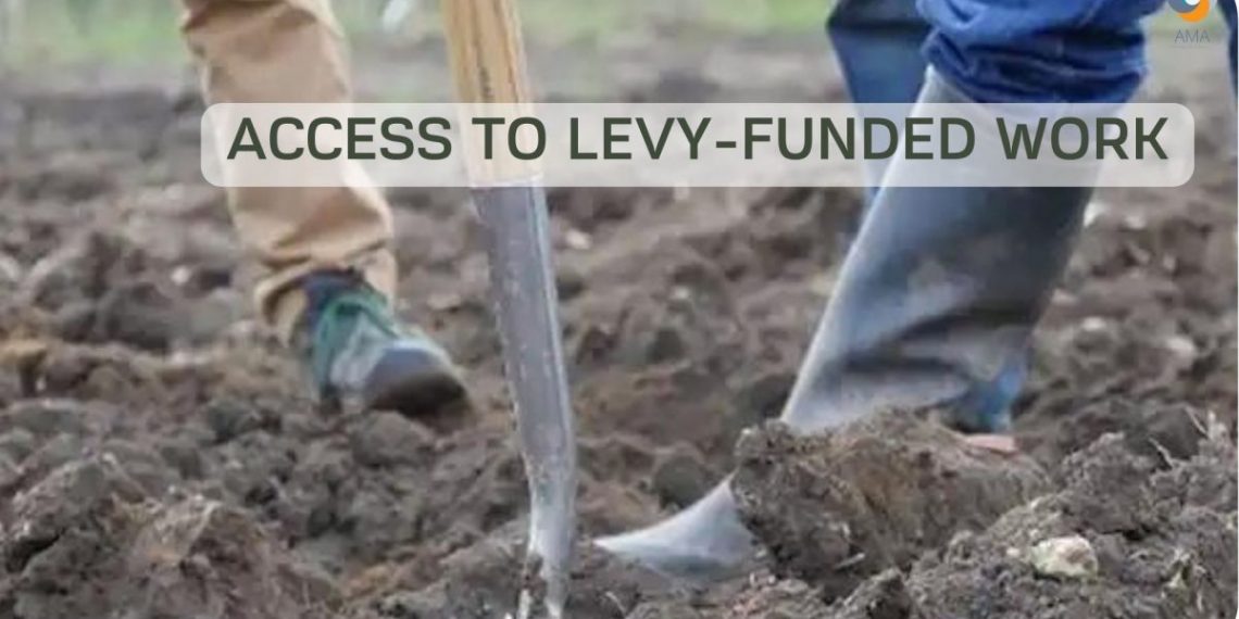 Access to levy funded work