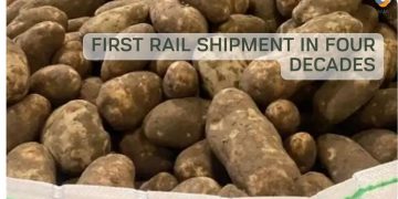 First rail shipment in four decades