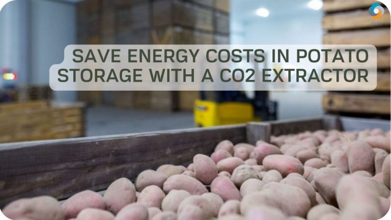 Save energy costs in potato storage with a CO2 extractor