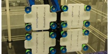 Demonstration packing line works in high-speed harmony