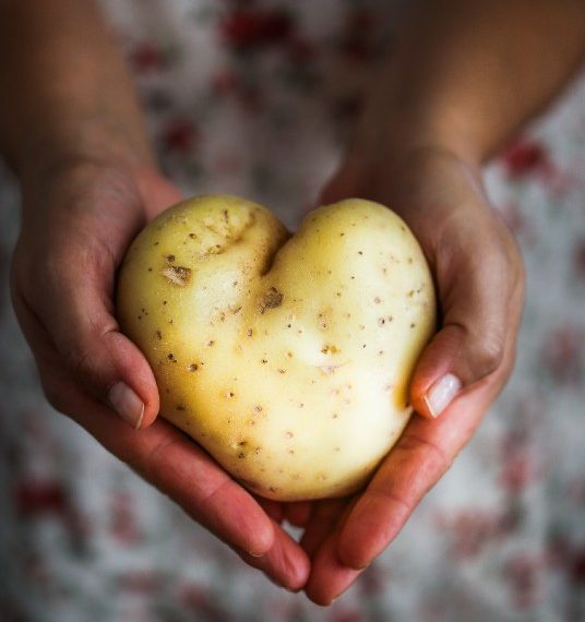 Potato heart shape Rebeca G Sendroiu unsplash