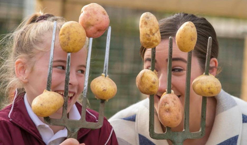 Irish potatoes two girls Patrick Browne via The Irish Times