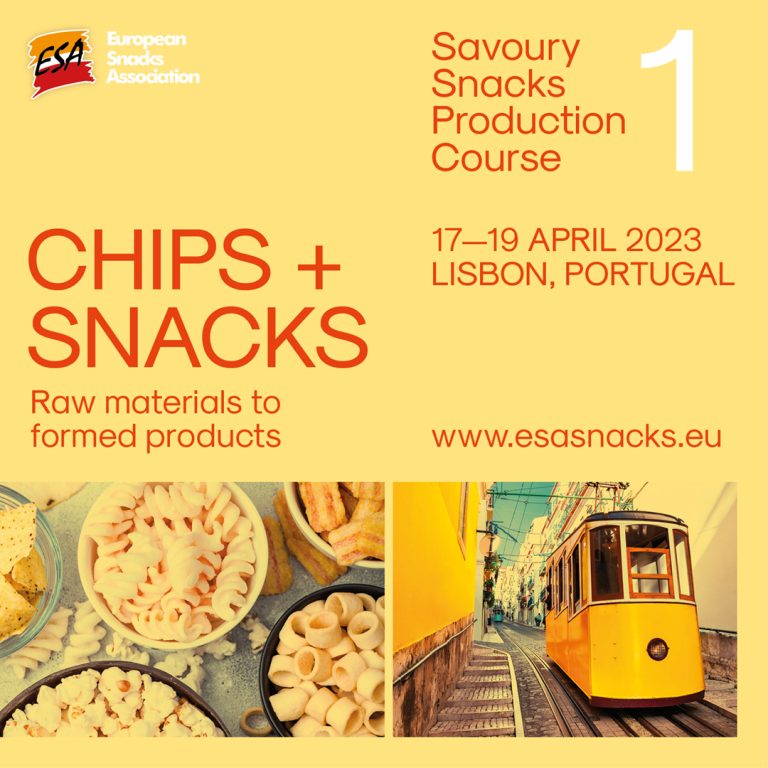 <strong>ESA SAVOURY SNACKS PRODUCTION COURSE PART 1</strong> 45 ESA SAVOURY SNACKS PRODUCTION COURSE PART 1