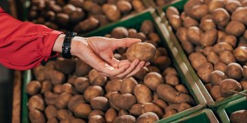 World prices of potatoes in the supermarket in 90 countries
