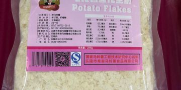 Potato processing in China. Key Products