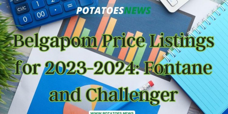 Belgapom Price Listings for 2023-2024: Fontane and Challenger