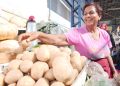 Radica Arjoonsingh calls for locally grown potatoes. PHOTO BY KRISTIAN DE SILVA