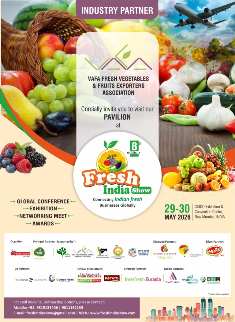 APEDA and VAFA to Organise International Reverse Buyer–Seller Meet Alongside 8th Fresh India Show 2026 in Mumbai 36 APEDA and VAFA to Organise International Reverse Buyer–Seller Meet Alongside 8th Fresh India Show 2026 in Mumbai