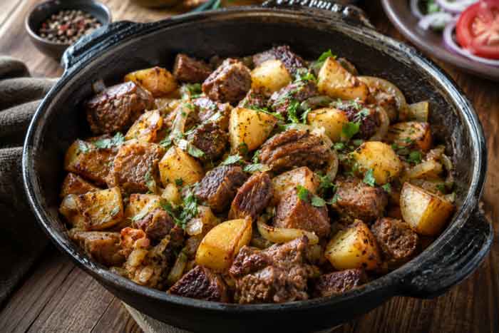 Temporada de patatas en Kirguistán: "El segundo pan" de los nómadas y el plato tradicional Kuurdak.