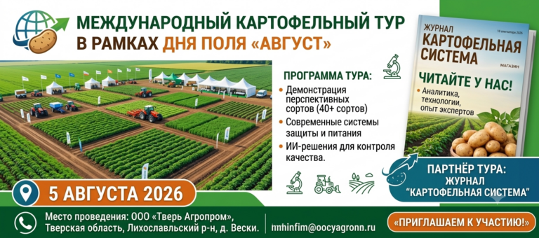 The International Potato Tour is Coming to the "August" Field Day in the Tver Region! 17 The International Potato Tour is Coming to the "August" Field Day in the Tver Region!