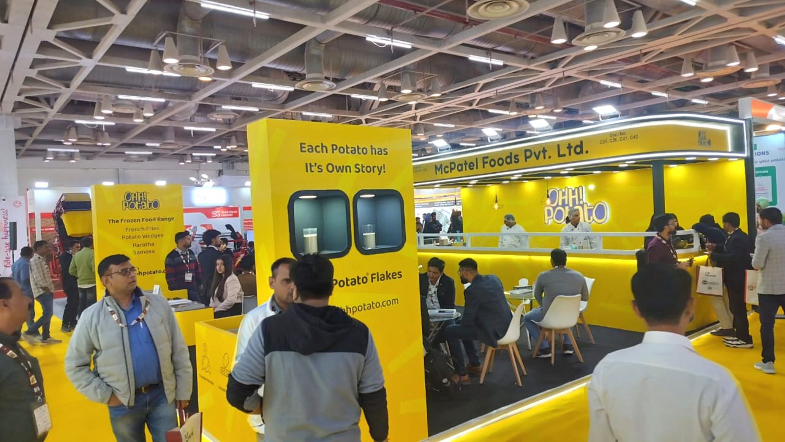 The McPatel Foods stand: potato flakes and processed products are one of the areas the Indian market is betting on.
