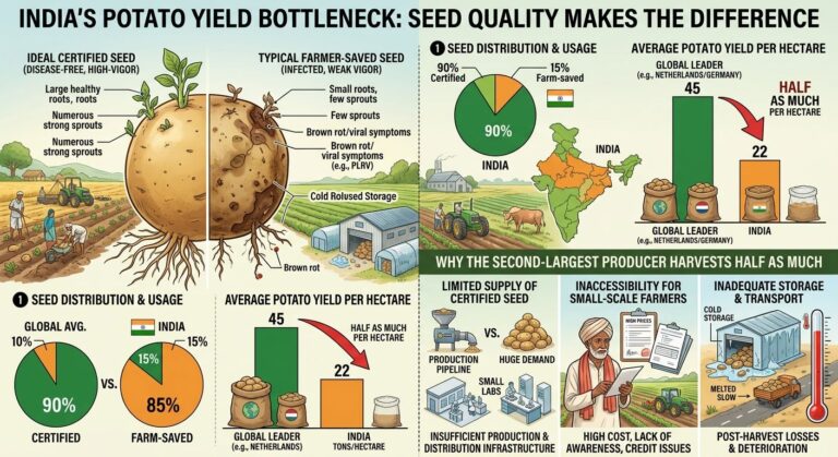India's Seed Bottleneck: Why the World's Second-Largest Potato Producer Harvests Half as Much per Hectare