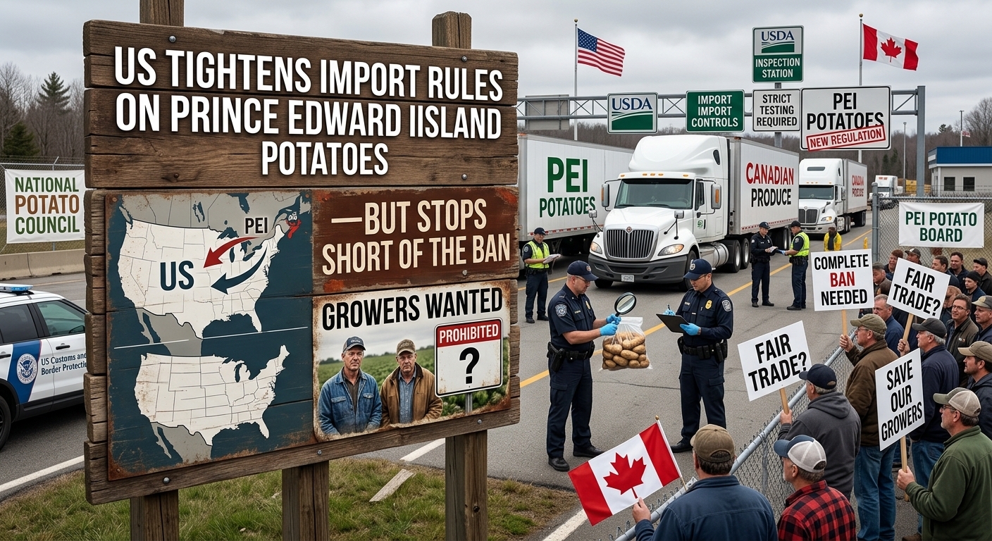 US tightens import rules on Prince Edward Island potatoes — but stops short of the ban growers wanted