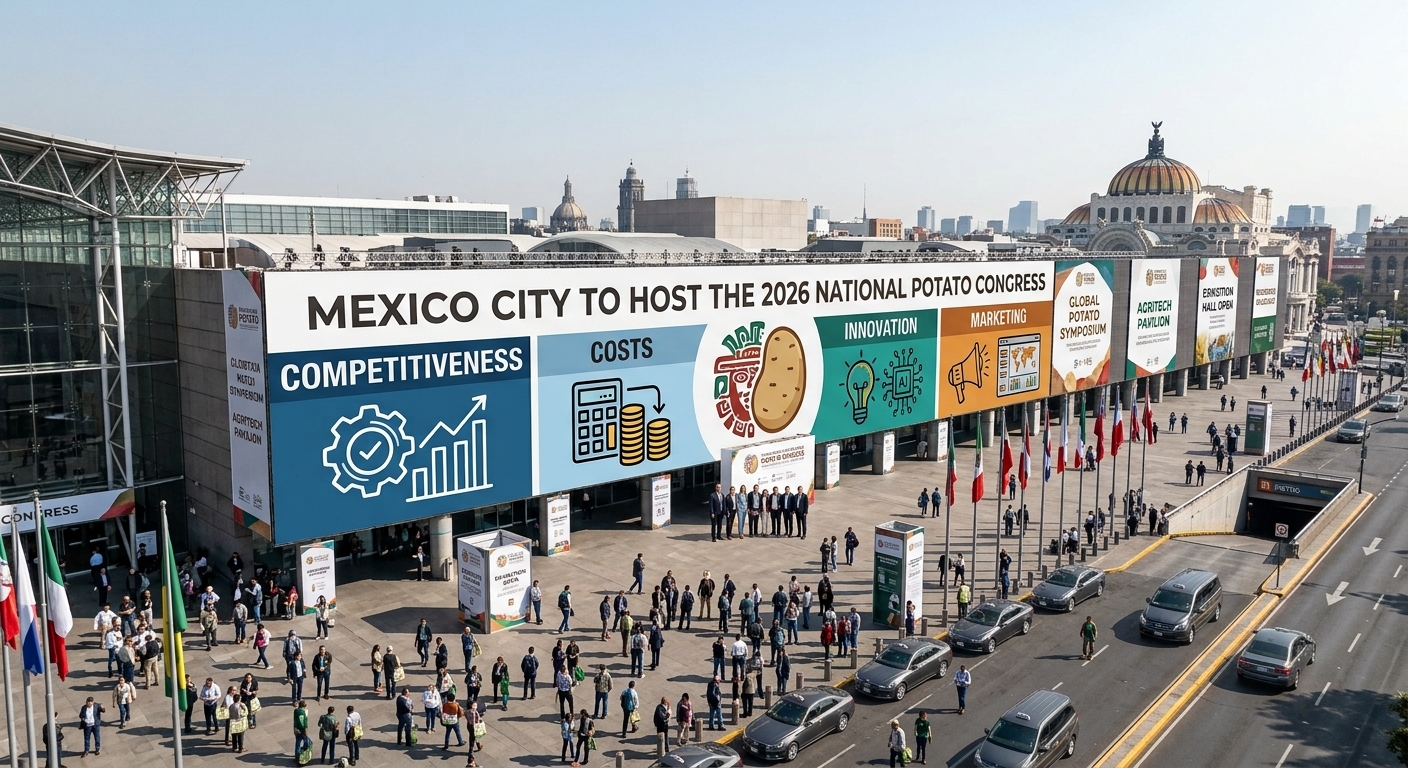 Mexico City to Host the 2026 National Potato Congress: Competitiveness, Costs, Innovation and Marketing