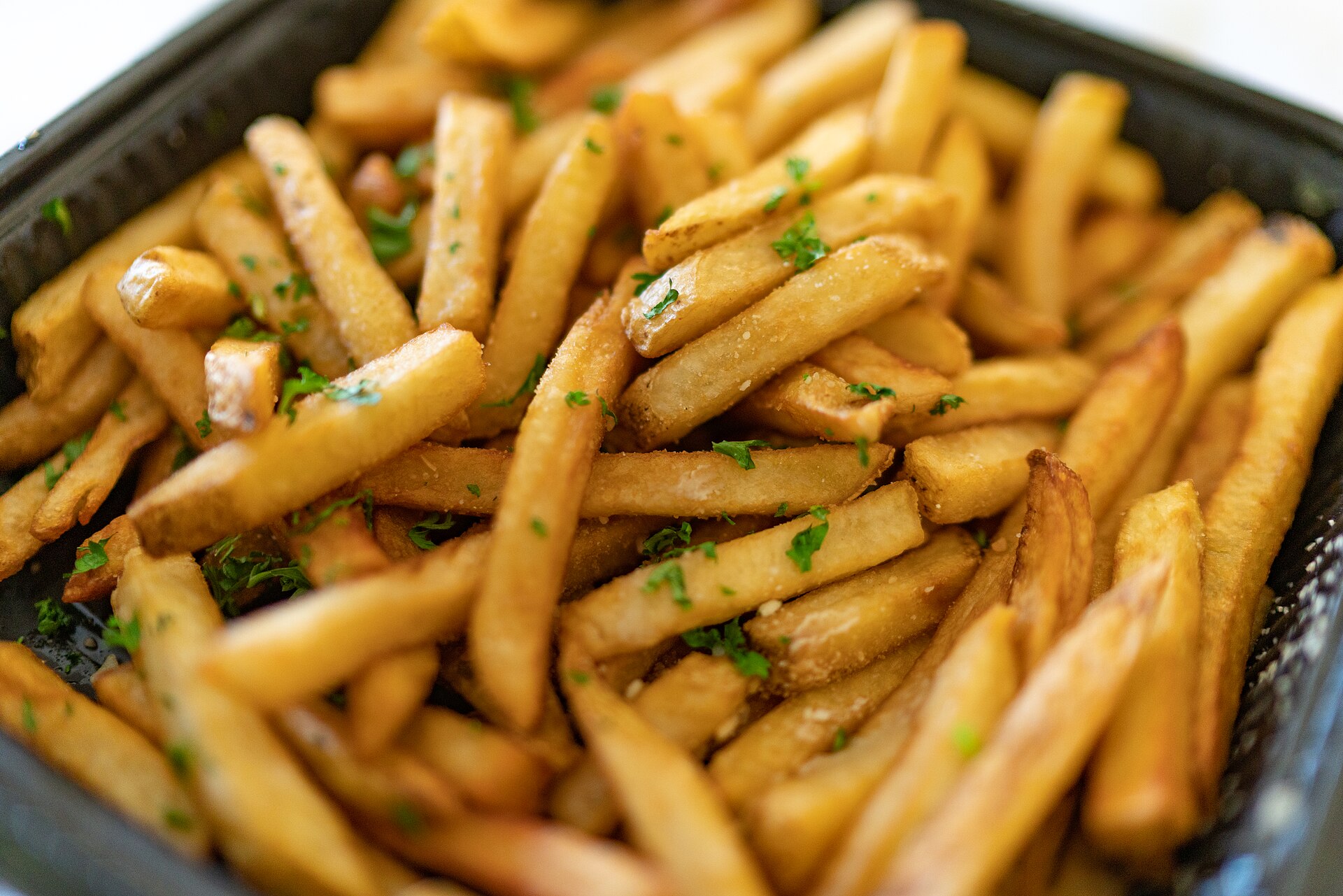 A serving of French fries