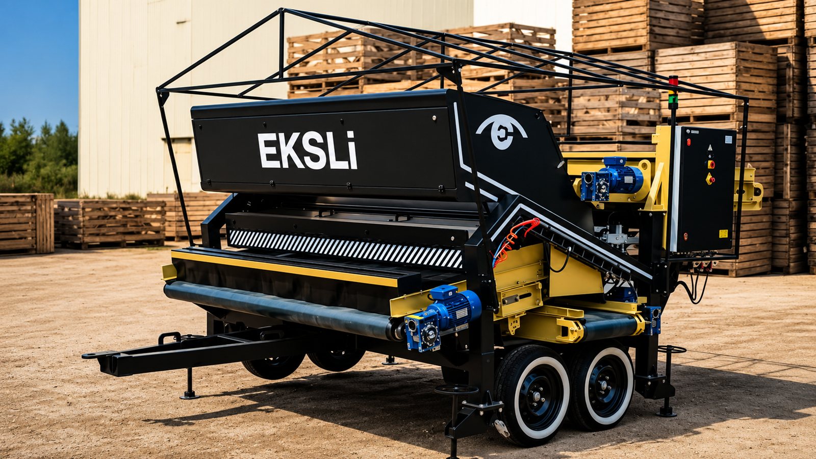 Russia: EKSLi joins POTATOES NEWS as partner with AI sorter for unwashed potatoes 1 EKSLi mobile sorting unit