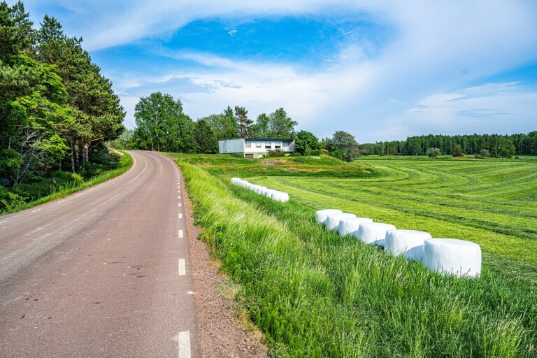 Farmland near the village of Mångstekta in Sund, Åland, Finland