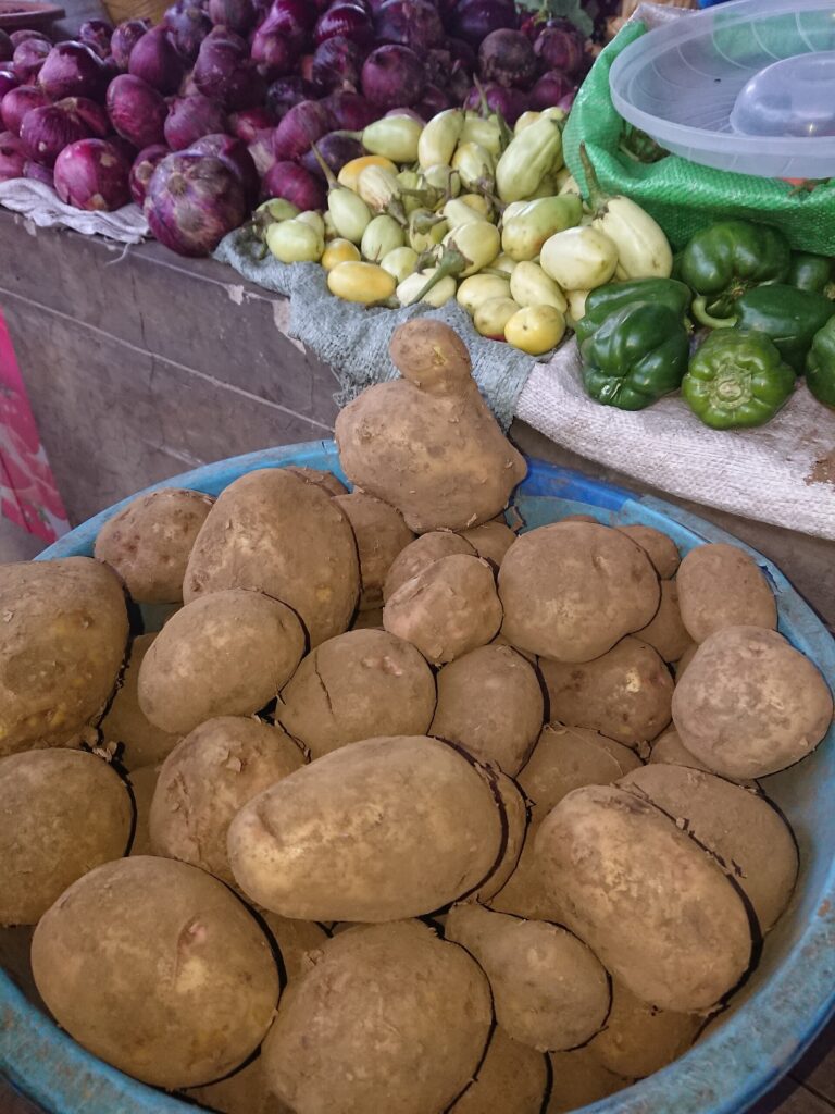 Potato harvest in Rwanda