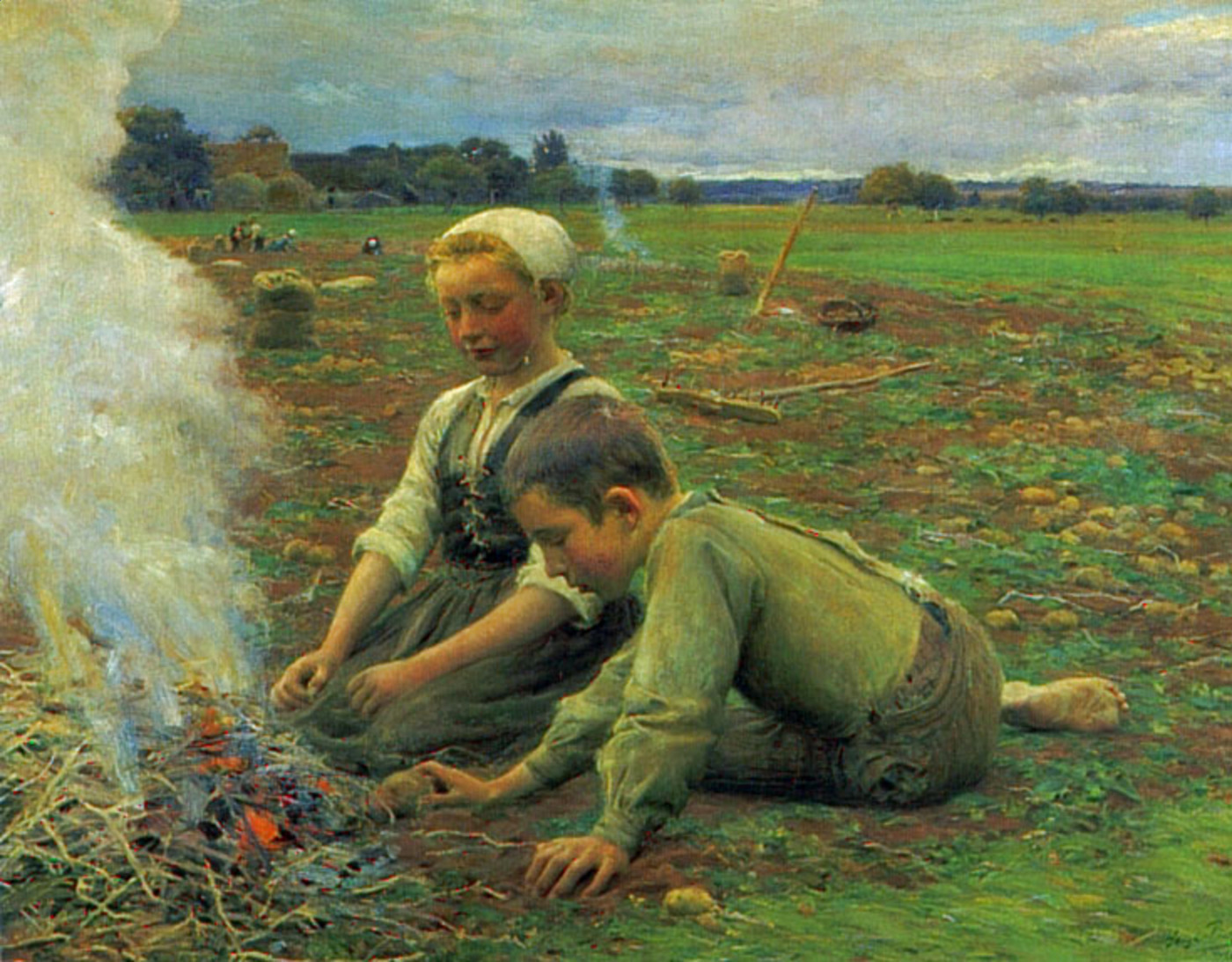 Potatoes, a painting by José Júlio de Souza Pinto