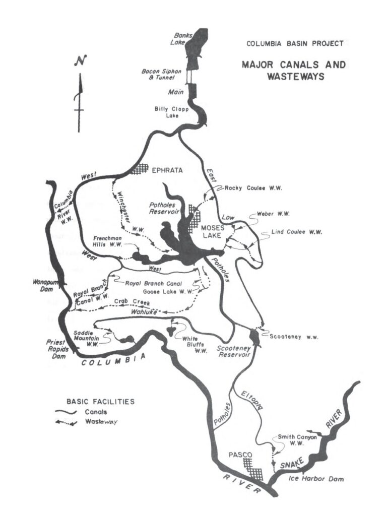 Columbia Basin irrigation area in eastern Washington