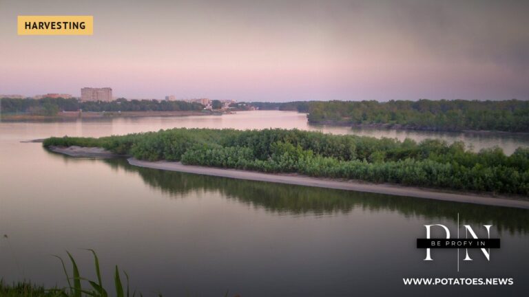 Il fiume Irtysh a Pavlodar, Kazakistan