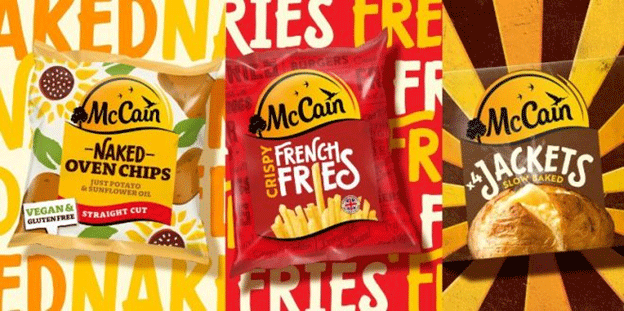 Świeży wygląd dla McCain Foods: Jak przeprojektowanie opakowań wyznacza nowe standardy