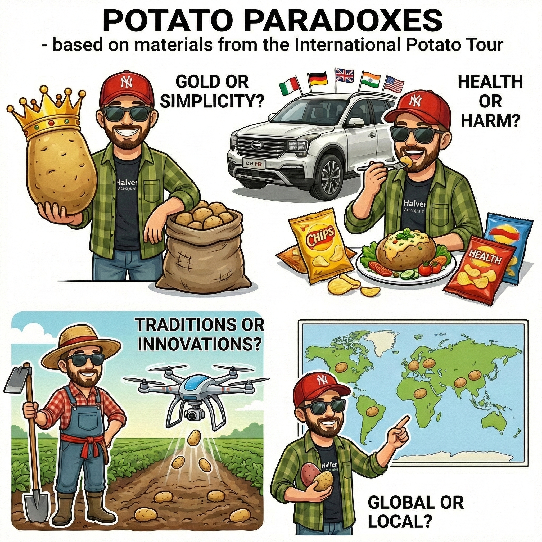 Kartoffelparadoxien: Eine globale Perspektive von der Internationalen Kartoffeltour