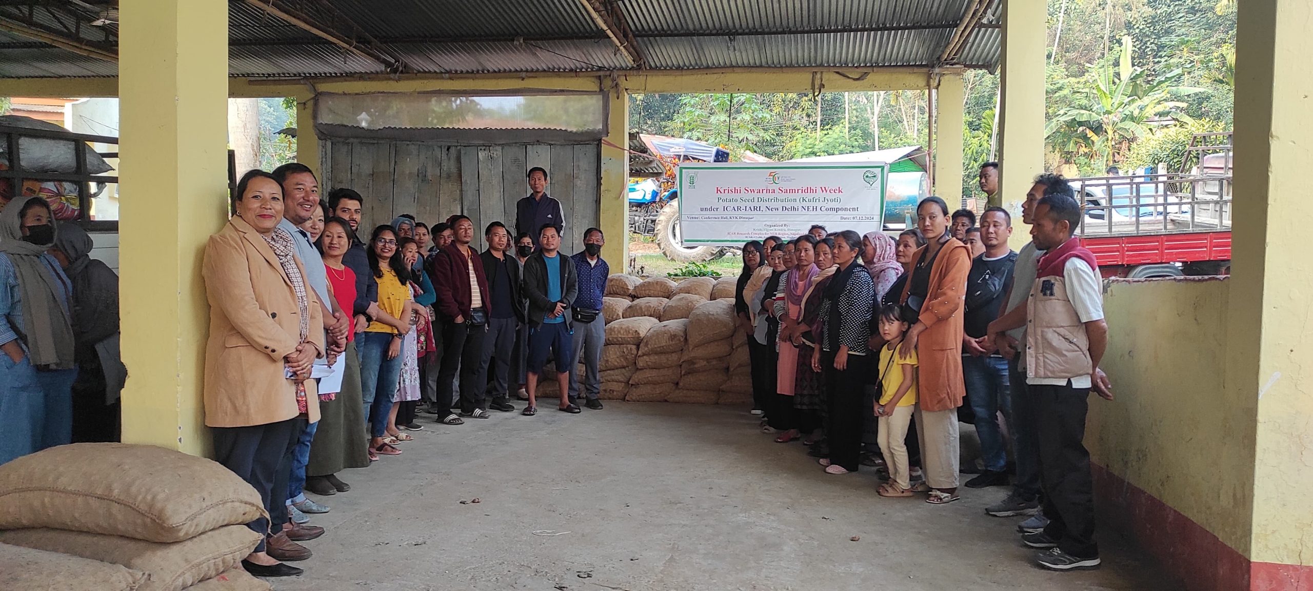 ICAR-KVK Dimapur, Nagaland in India Conducts Training on Potato Cultivation and Seed Distribution.