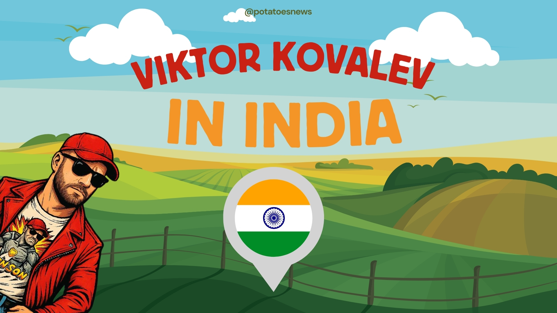 Viktor Kovalev, fundador de Potatoes.news, visitará la India para explorar colaboraciones.
